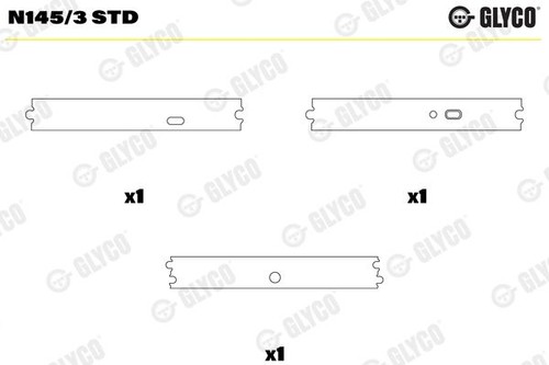 Camshaft bearing glyco n145 - camshaft, n145/3