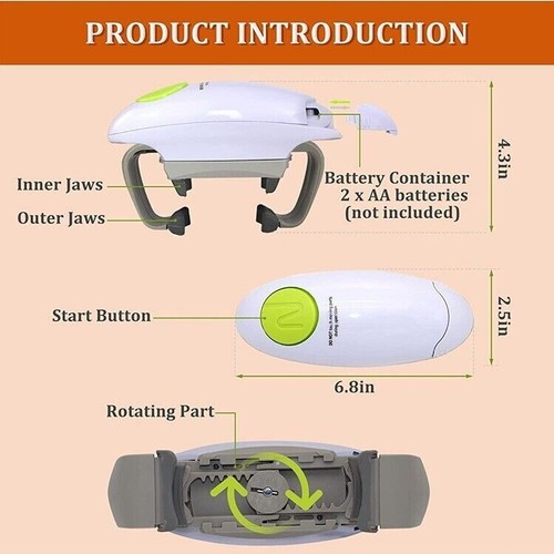 For electric can - can, opener