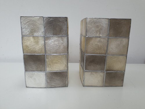 Pair ivory cream - &, capiz