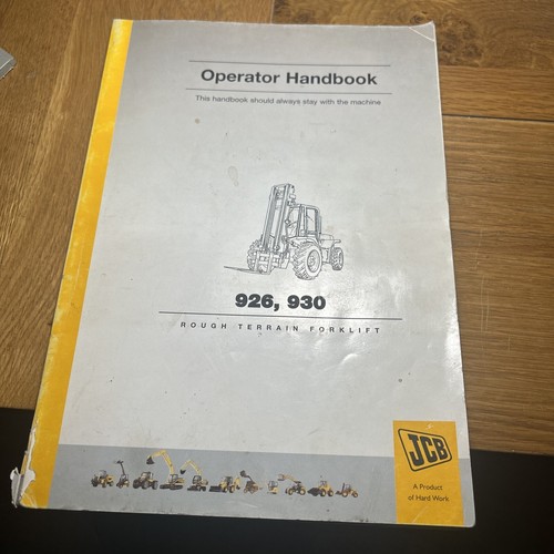 Jcb 926 930 - 926/930, terrain