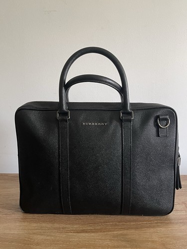 Vintage black leather burberry - vintage,