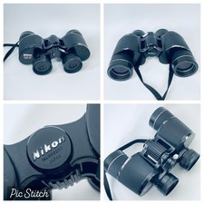 Nikon Gold Sentinel 8x35 8.2 Wide Field Vintage Binoculars 8 x 35 Black Japan