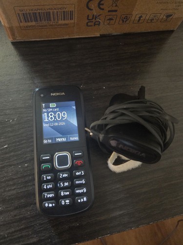 Nokia mobile phone black - c2-01,