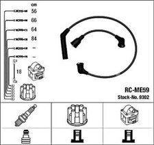 Blue Ignition Cable Kit NGK Fits MAZDA 626 III MITSUBISHI Colt II 82-13 MD997328