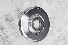 Harley WL WLA WLC WLD UL EL FL Flathead Chrom Front Brake Drum with Cooling Fins