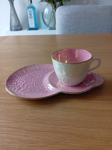 Art deco maling pink - deco, lustre