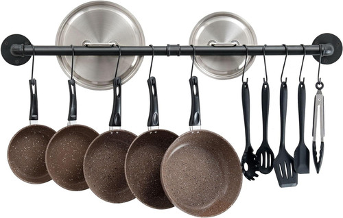 Wall mount pot - pan, rack,