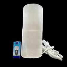 Selenite lamp with a polished top 100% genuine spiritual healing crystal