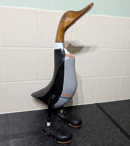 Contemporary wooden duck - contemporary,