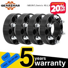 4x 38mm Wheel Spacers For Ford Ranger 6x139.7 Bolt On Alloy Hub Centric 93.1