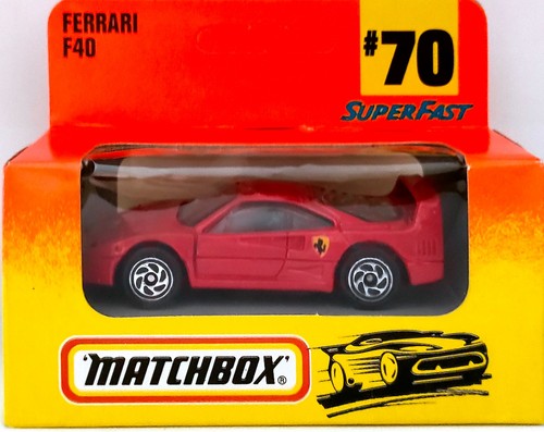 Matchbox ferrari f40 red - matchbox, #70