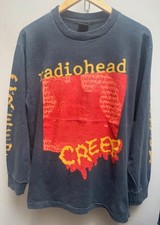 Radiohead Creep 1992 tour t shirt Pablo Honey L