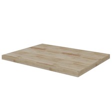 GoodHome Hartland Natural Straight Oak Wooden Worktop 27mm Solid 605x455mm Unit