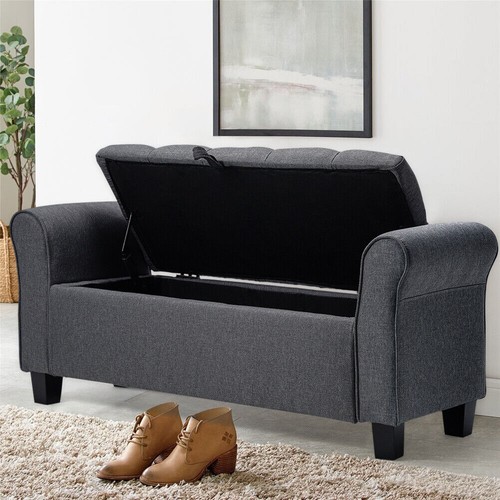 Upholstered bed end bench - bed,