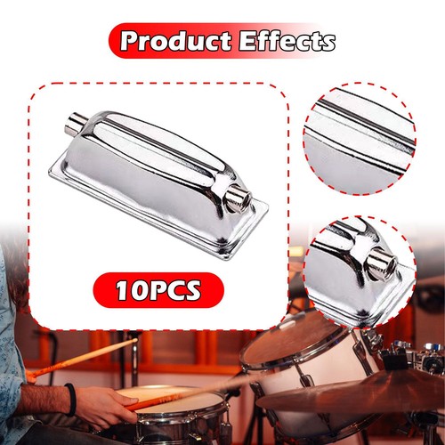 10pcs snare drum lugs silver - 10pcs,
