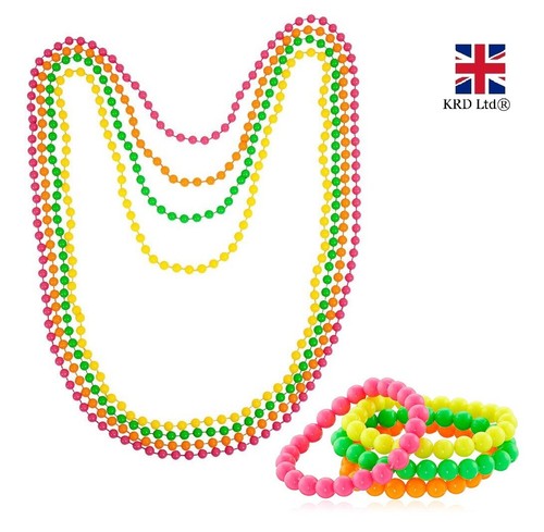 Neon beads necklace bracelet - necklace,