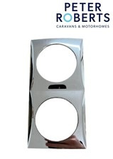Berker Double 12v Switch Surround Frame Gloss Chrome - Caravans & Motorhomes