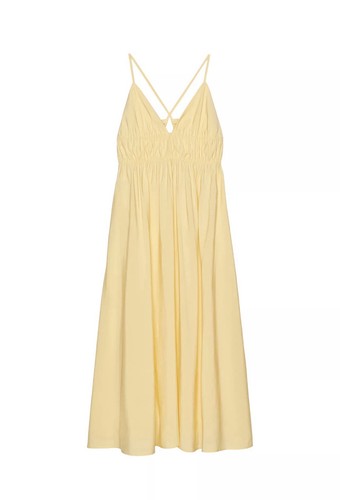 Zara yellow strappy - strappy, midi