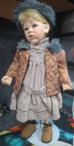 Alberon porcelain doll - porcelain, 20"