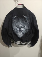 Rare Yohji Yamamoto Y-3 Bomber Jacket Black Mens Size Small Oversized Fit 