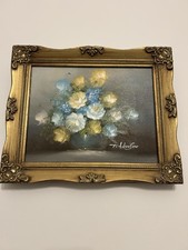 T Hansen Oil Painting Gold