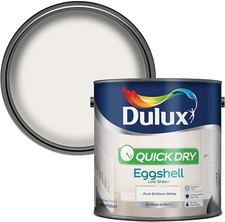 Dulux Quick Dry Eggshell - Low Sheen - Pure Brilliant White - 2.5L