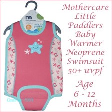 Mothercare Baby Swim Suit WetSuit Warmer Little Paddlers  6-12 months Adjustable