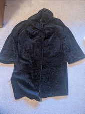 Astrakhan Real Fur Long black