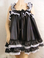 sissy ADULT baby dress satin