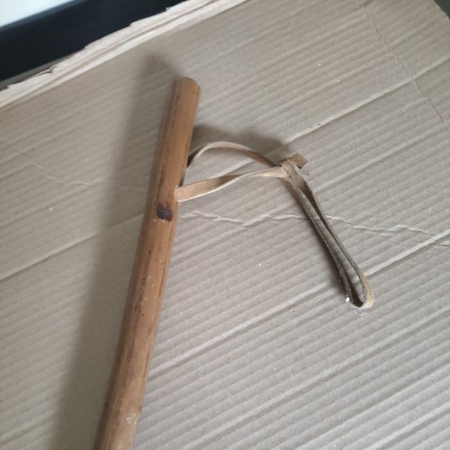Vintage wooden staff walking - wooden,