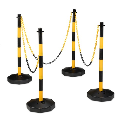 Square folding barrier post - square,