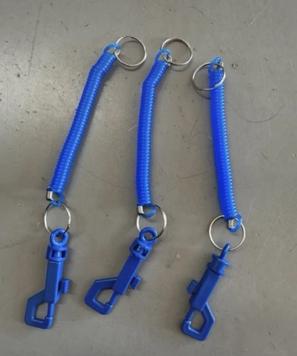 Spiral key chain - chain, snap
