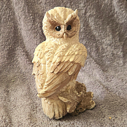 Owl ceramic pottery figurine - owl,