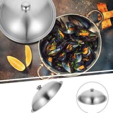 28-32cm Stainless Steel Lid Frypan Casserole Pot Wok Replacement Skillet Cover◈