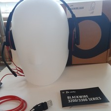 Poly Blackwire 3220 Wired Headset - Noise-Canceling Mic – Stereo Design