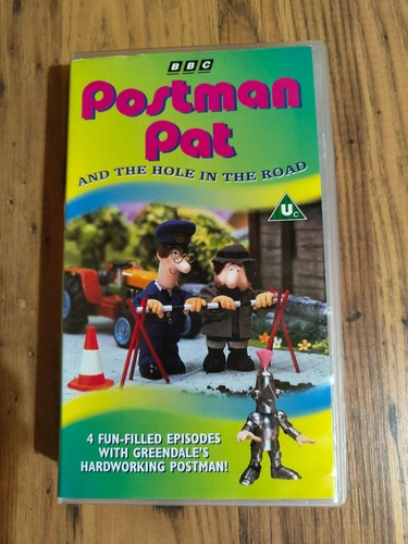 Postman pat and - hole, in