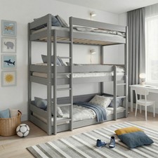 Triple Bunk Beds Kids Children