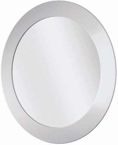 White round wall mounted - white,