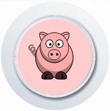 CUTE PINK PIGGY PIG CAR TAX DISC HOLDER REUSABLE PARKING PERMIT HOLDER