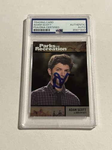 Adam scott signed auto - auto, parks