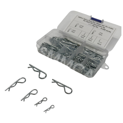 100pcs size zinc plated hair - size,