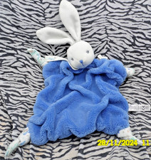 CB/ KALOO BLANKET RABBIT FEATHER BLUE OCEAN BIRD FLAT BOW 35CM NM 2 DISP