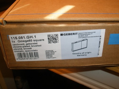 Geberit omega flush - geberit, plate