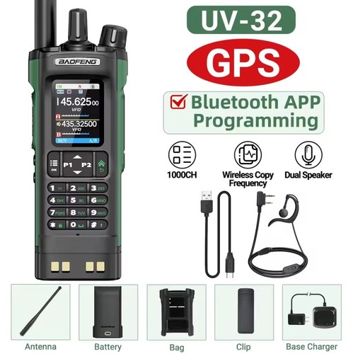 Baofeng tri band walkie - uv-32, tri-band