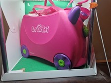 Trunki Kids Suitcase Trixie Pink Ride On Strap & Key Hand Luggage