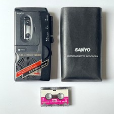 Sanyo TRC-575M Talk Book MicroCassette Voice Recorder Dictaphone And Cassette 