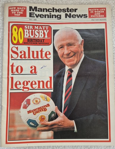 Sir matt busby 80th birthday - matt,
