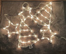 Vintage Christmas Lights Woolworths 5 Piece Indoor Silhouette Pack Boxed Xmas