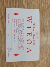 Vintage Radio Ham QSL Card