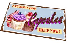 Cupcakes retro sign Artisan